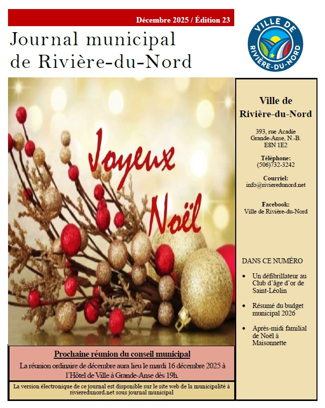 image journal municipal décembre 2025