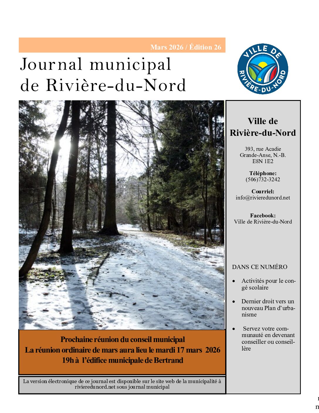 journal mars 2026